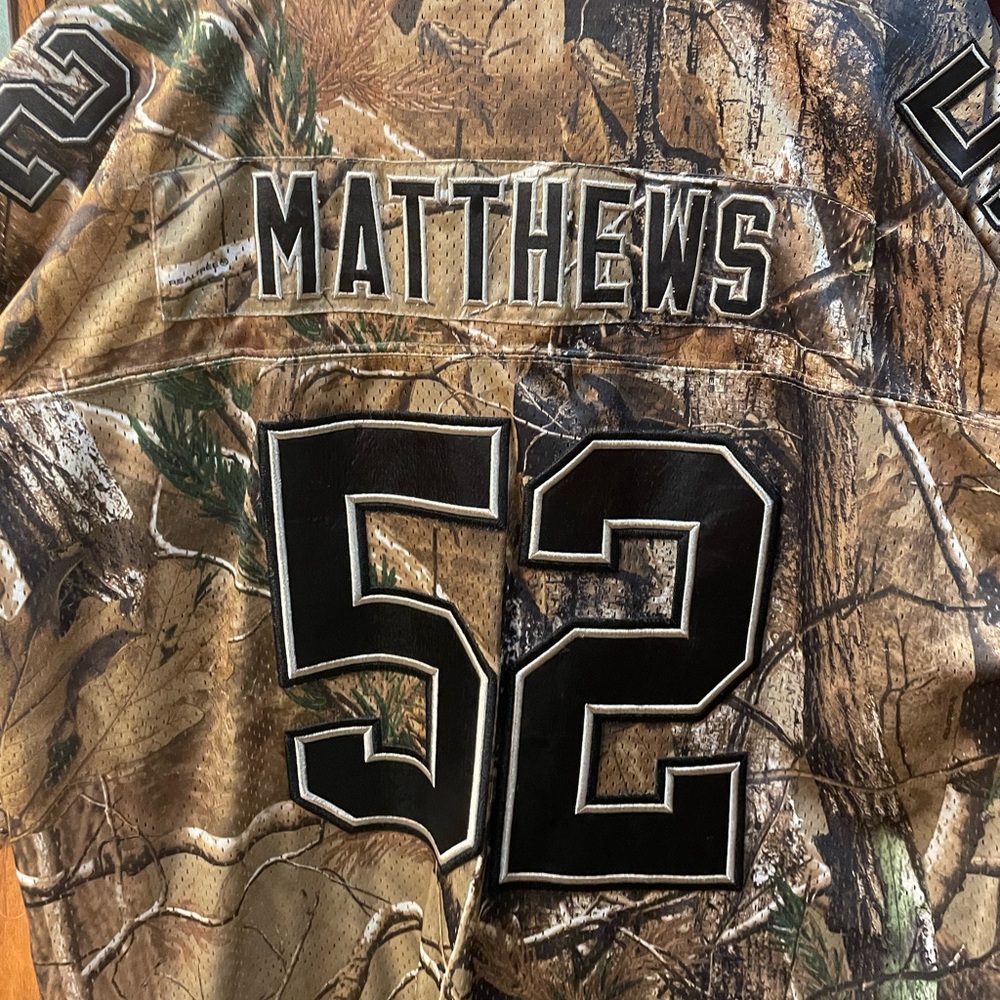Green Bay Packers camouflage Matthews jersey. Like new! Excellent condition!